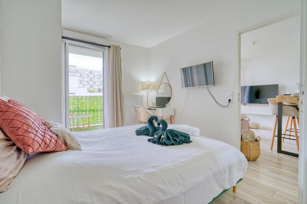 T2 Luxe Proche Paris Terrasse Parking Prive Apartment วิทรี-ซูร์-แซน ภายนอก รูปภาพ